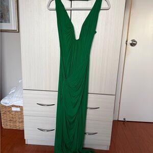 Hello Molly Vibrant Green Backless Dress